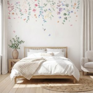 Papel de Parede Jardim Suspenso Aquarela