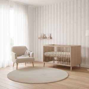 Papel de Parede Rendinha no quarto