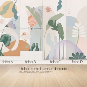 Papel de Parede Dream 4 folhas de 2,70m de altura