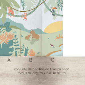 Painel Maxi Selva - 3 folhas padrão site