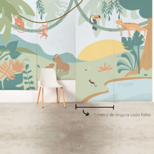 Painel Maxi Selva conjunto padrão 4 folhas