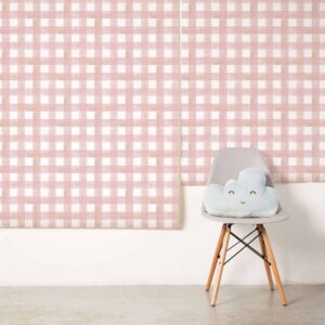 Papel de parede Xadrez Aquarela Vichy - ROSA