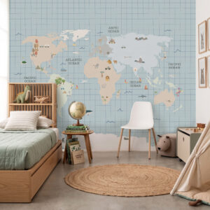Painel Mapa Mundo Kids