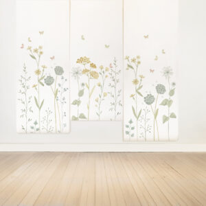 Painel Jardim Amarelo Aquarelado