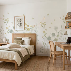 Painel Jardim Amarelo Aquarelado