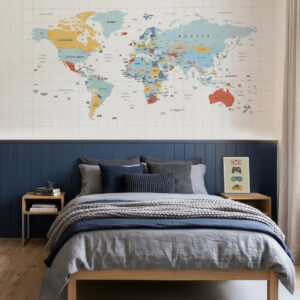 Painel Mapa Mundi Personalizado