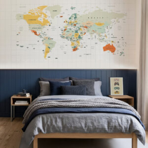Painel Mapa Mundi Personalizado