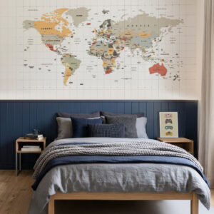 Painel Mapa Mundi Personalizado