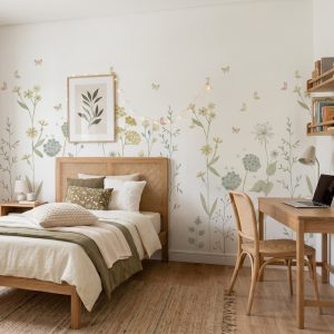 Painel Jardim Amarelo Aquarelado
